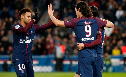 Neymar có màn thể hiện ấn tượng trước Strasbourg. Ảnh: AFP.