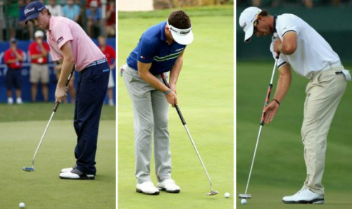 Webb Simpson (trái) cùng với Keegan Bradley và Adam Scott từng là ba golfer neo gậy nổi tiếng nhất tại PGA Tour. Ảnh: American Golf.