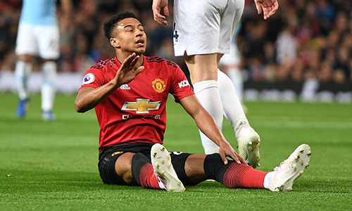 Lingard bỏ lỡ nhiều cơ hội ngon ăn cho Man Utd. Ảnh: DM.