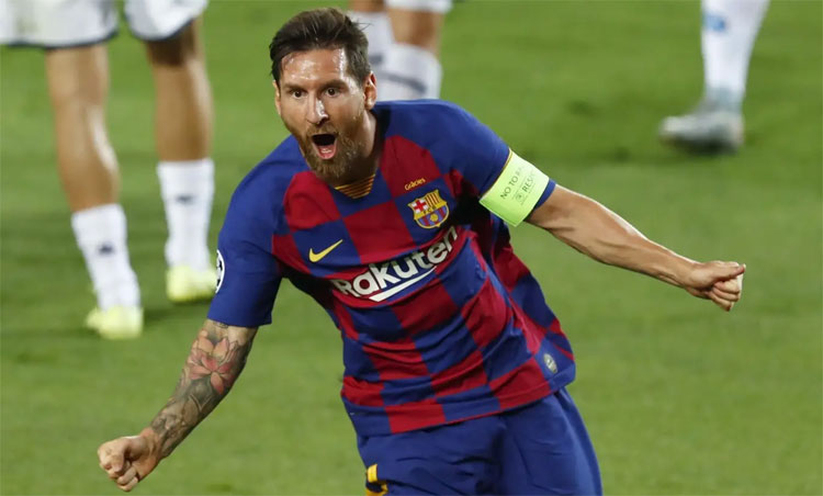 Messi ghi bàn vào lưới nhiều đối thủ nhất tại Champions League. Ảnh: AP.