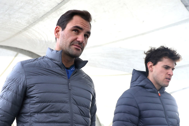 Federer và Thiem là hai hạt giống hàng đầu Qatar Mở rộng năm nay. Ảnh: ATP.