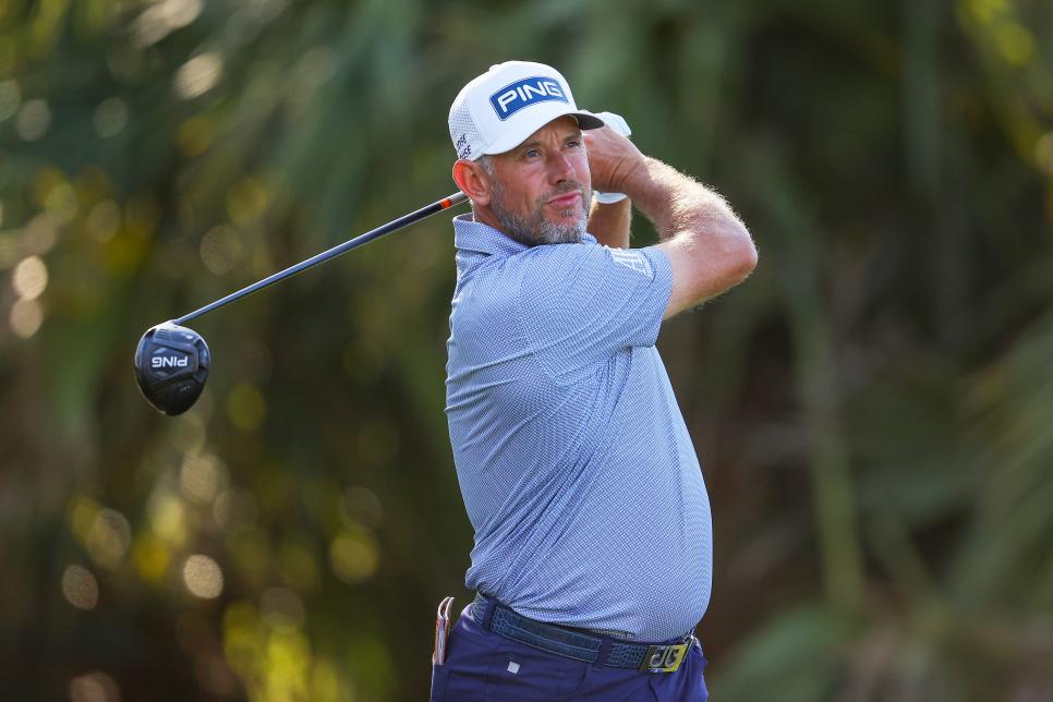 Westwood thi đấu ở vòng hai giải The Players Championship trên sân TPC Sawgrass hôm qua 12/3. Ảnh: GD.