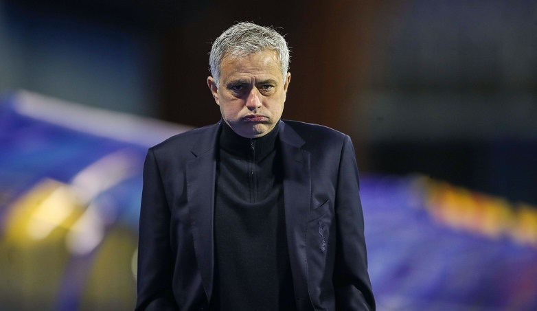Mourinho dẫn dắt Tottenham từ tháng 11/2019 nhưng chỉ đạt tỷ lệ thắng 52%, thấp nhất từ 2002. Ảnh: Goal.