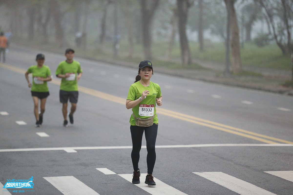 The more you run and practice, the more energy a runner has in reserve, even when tired. Photo: VnExpress Marathon.