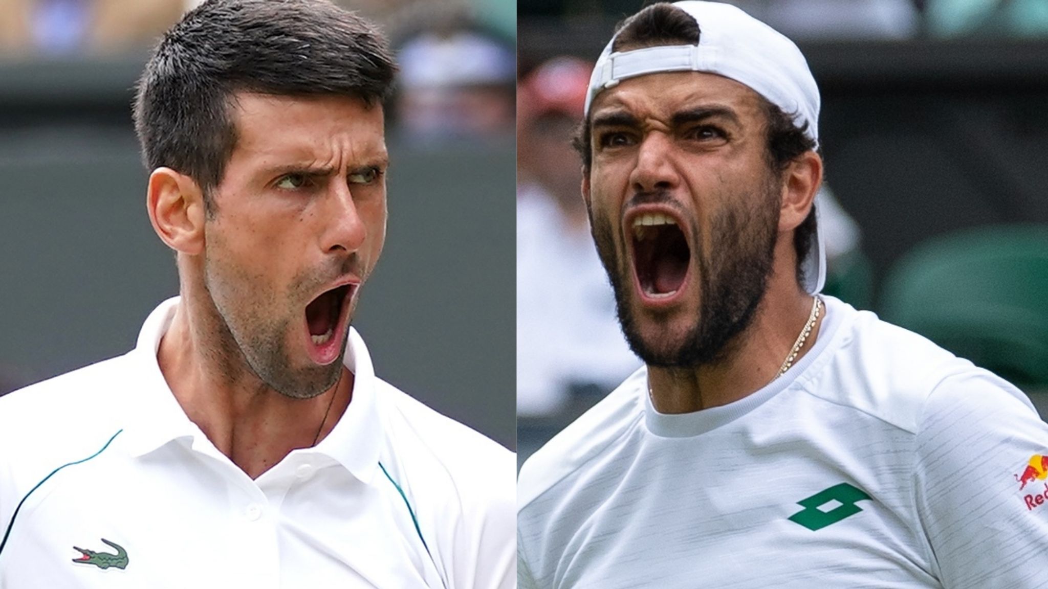 Djokovic (trái) thắng năm trong sáu trận chung kết Wimbledon. Ảnh: Sky