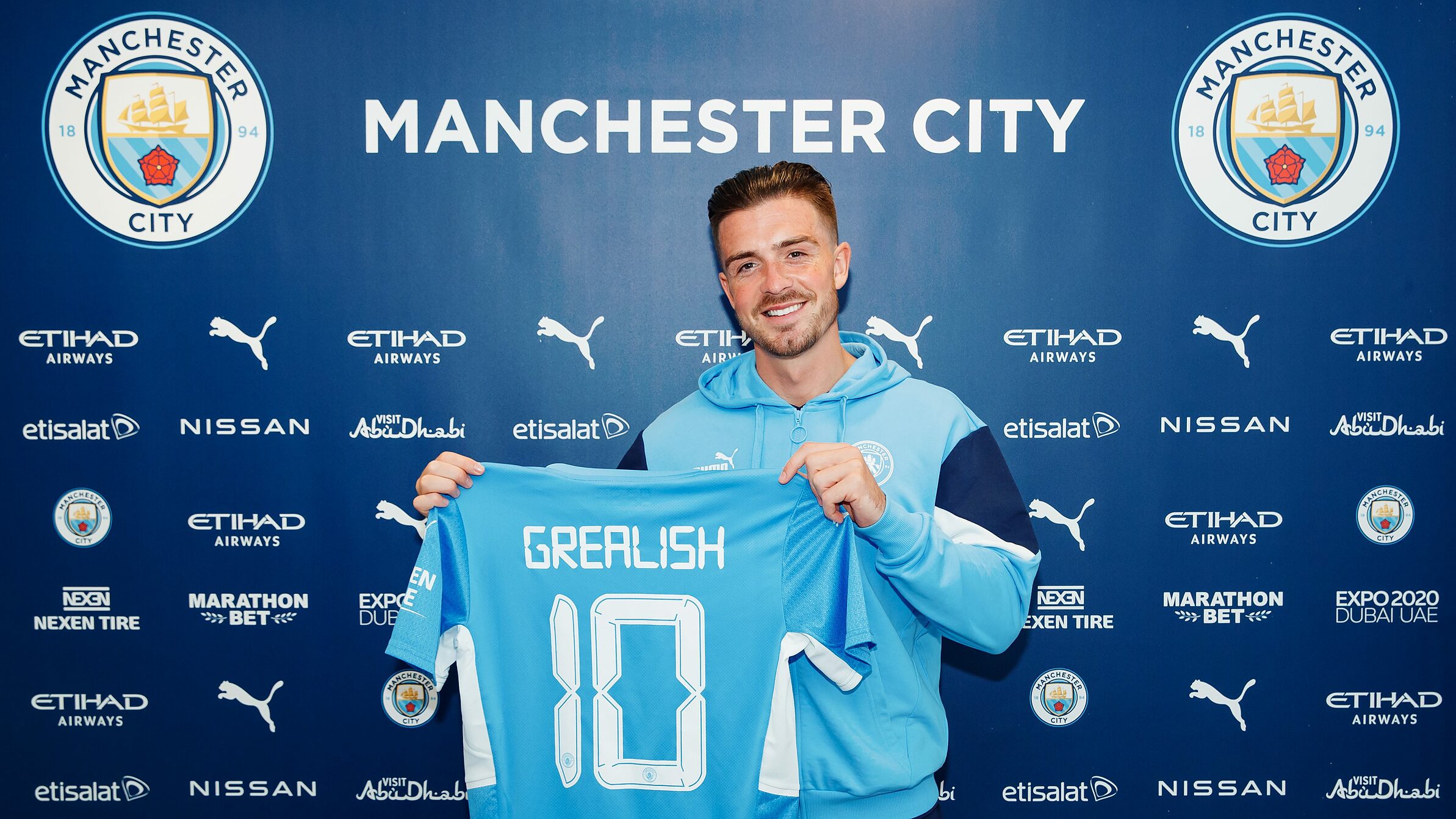 Jack Grealish เข้าร่วม Man City ในข้อตกลง 100 ล้านปอนด์ ภาพถ่าย: Twitter